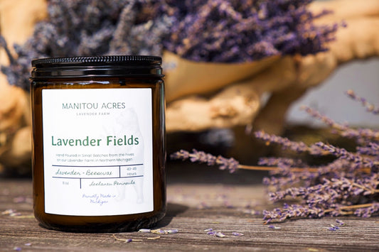 Lavender Beeswax Candle